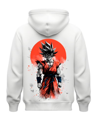 Sudadera| Blanca| Dragon| Ball Z