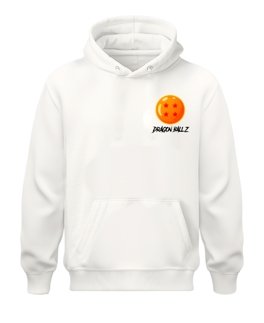 Sudadera| Blanca| Dragon| Ball Z