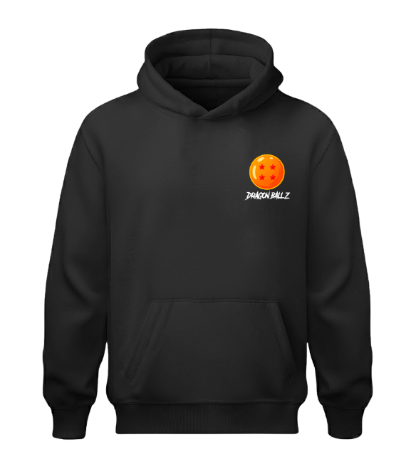 Sudadera| Negra| Dragon| Ball Z