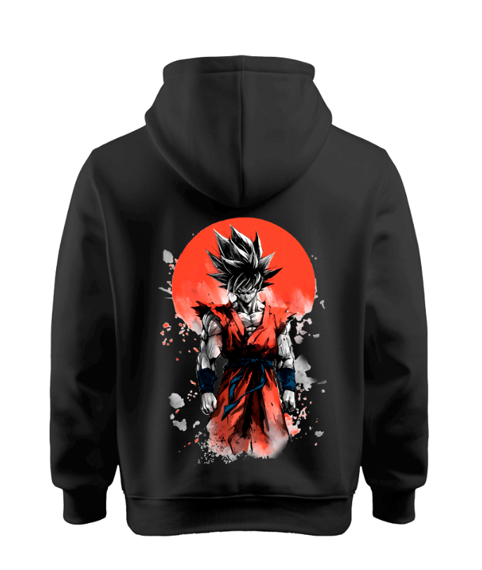 Sudadera| Negra| Dragon| Ball Z