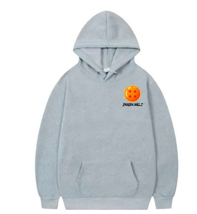 Sudadera| Gris| Dragon| Ball Z