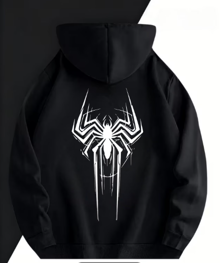 Sudadera | blanco | Hombre Araña | Spider man | sudadera negro araña blanca