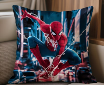 Cojín Personalizado| Azul | Temática| Spider-Man | Diseño animado