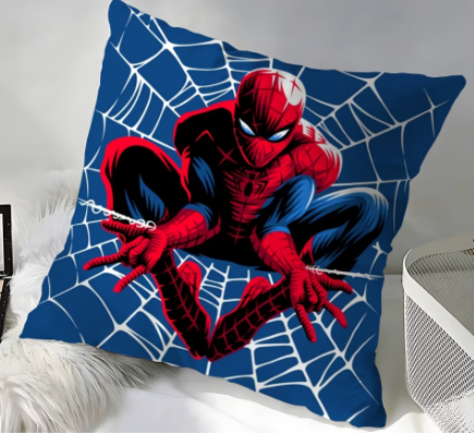 Cojín Personalizado| Azul-Roja | Temática| Spider-Man | Telarañas