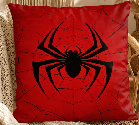 Cojín Personalizado| Roja | Temática| Spider-Man | Rojo elegante