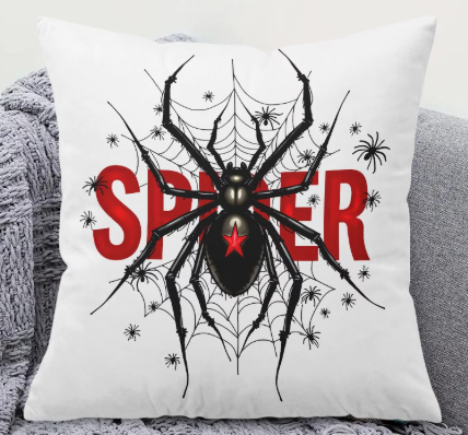 Cojín Personalizado| Blanco | Temática| Spider-Man | Colorida de araña