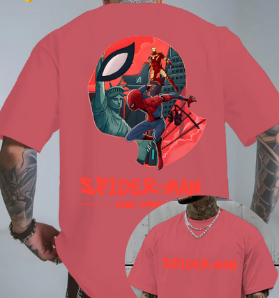 Playera | Rosa  | Hombre araña | spiderman | comic elegantes