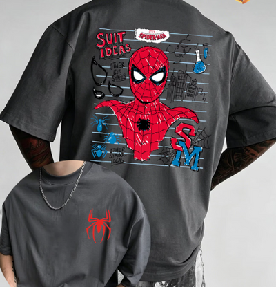 Playera | Gris  | Hombre araña | spiderman | Festividad