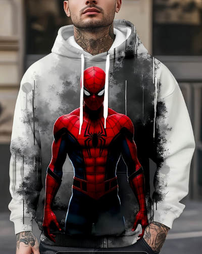Sudadera | blanco | Hombre Araña | Spider man | Cuerpo completo