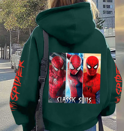 Sudadera | verde | Hombre Araña | Spider man | casual