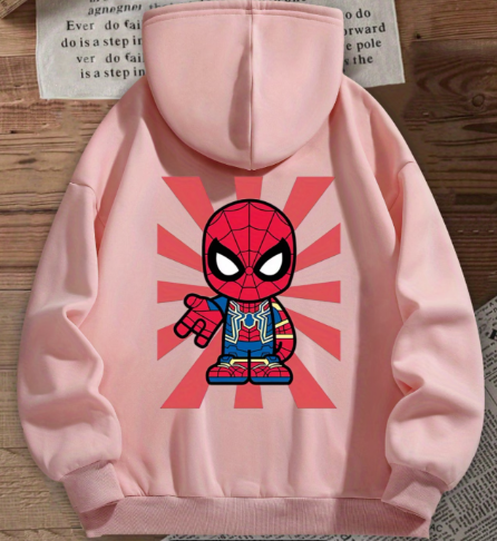 Sudadera | Rosa | Hombre Araña | Spider man | pinck
