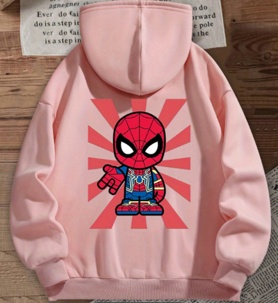 Sudadera | Rosa | Hombre Araña | Spider man | pinck