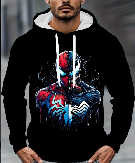 Sudadera | negro | Hombre Araña | Spider man | Temática Spider