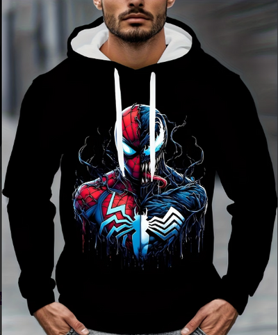 Sudadera | negro | Hombre Araña | Spider man | Temática Spider