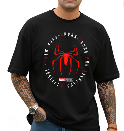 Playera | Negro | Hombre araña | spiderman | New York Marvel