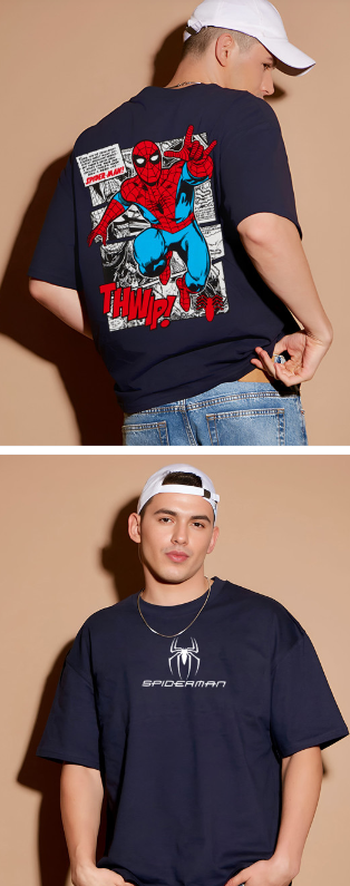 Playera | azul | Hombre araña | spiderman | Spider THWIP
