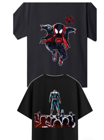 Playera | Negro | Hombre araña | spider man | Marvel | figuaras animado