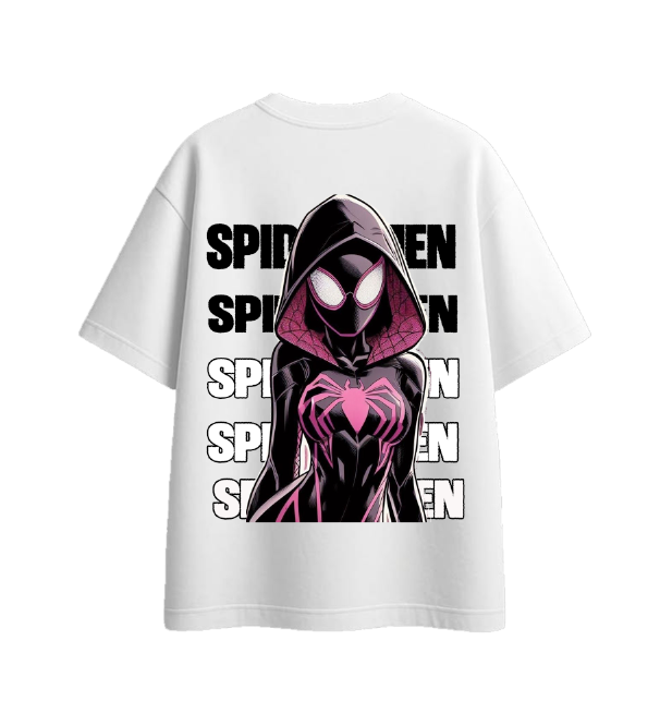 Playera| Blanca |Araña| Enfrente