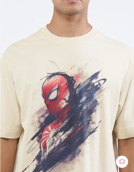 Playera | Negro | Hombre araña | spider man | Marvel | centro rojo (Copia)