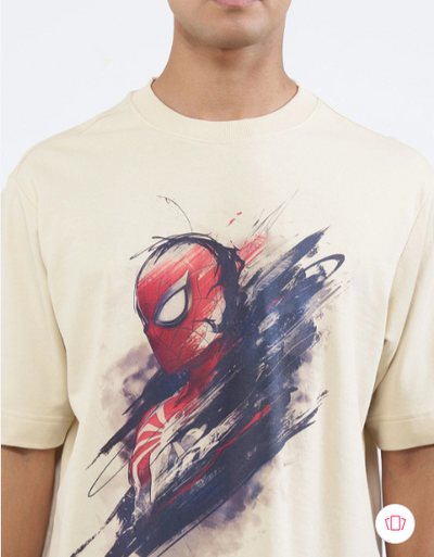 Playera | Negro | Hombre araña | spider man | Marvel | centro rojo (Copia)