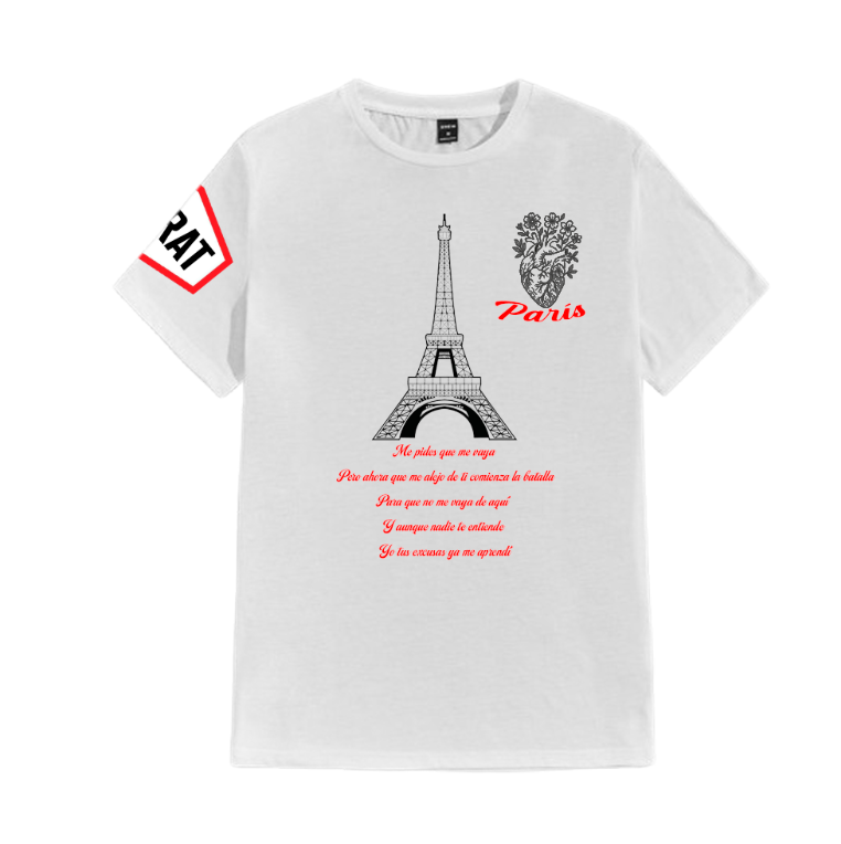 Playera| Blanca |Corazón| Morat