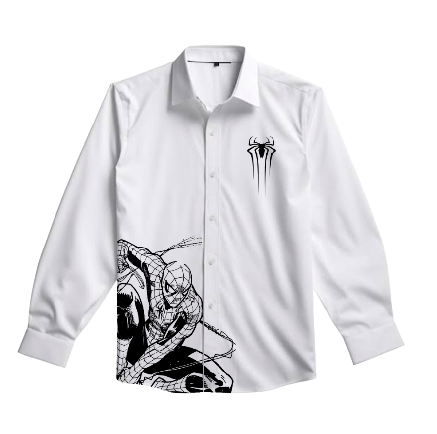 Camisa |  Blanca | Personalizada | Spider- Man