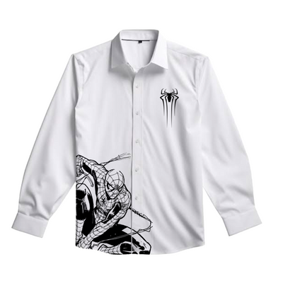 Camisa |  Blanca | Personalizada | Spider- Man