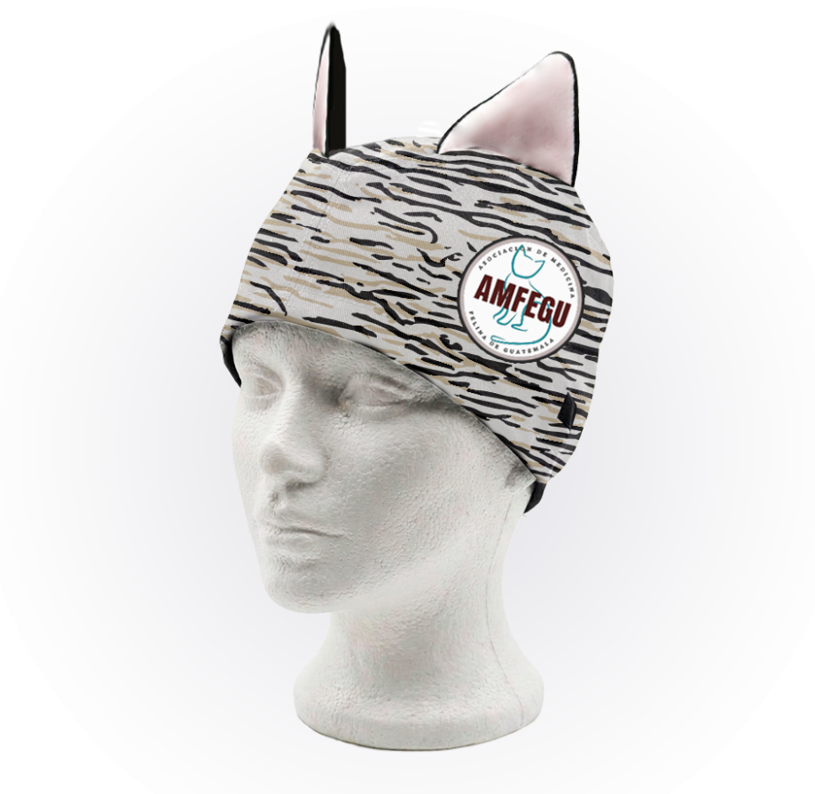 Gorro Quirurgico  | Textura pelaje | Con orejas | AMFEGU