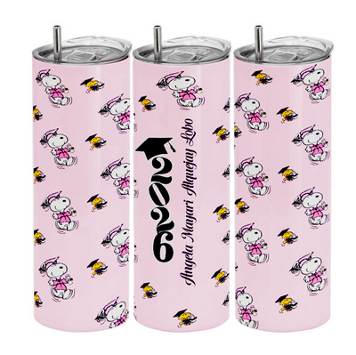 Vasos de viaje tipo termo | Snoopy | Graduando | Angela