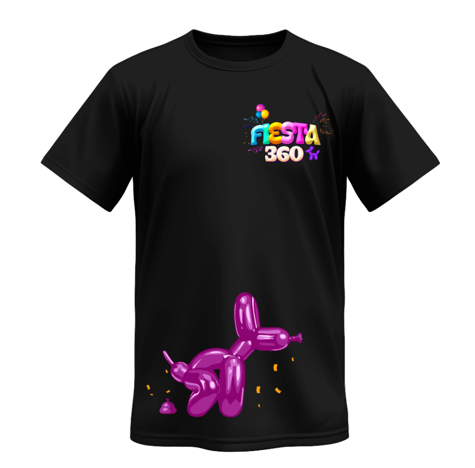 Playera | Negra | Fiesta 360 | Decoraciones y eventos 2