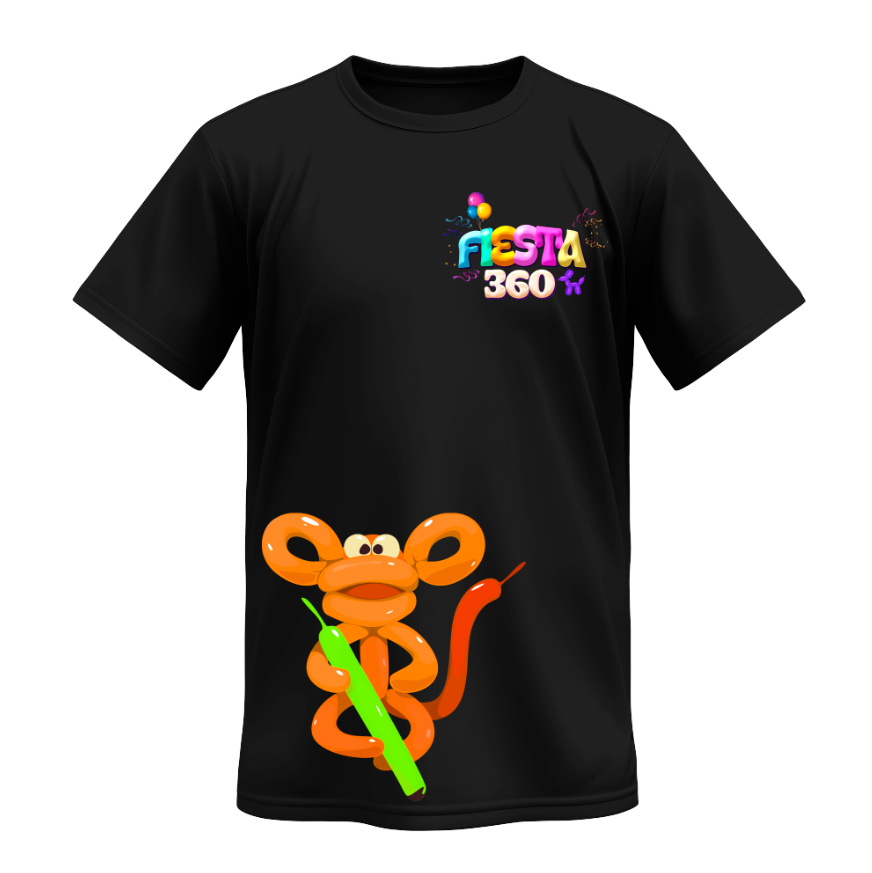 Playera | Negra | Fiesta 360 | Decoraciones y eventos 3