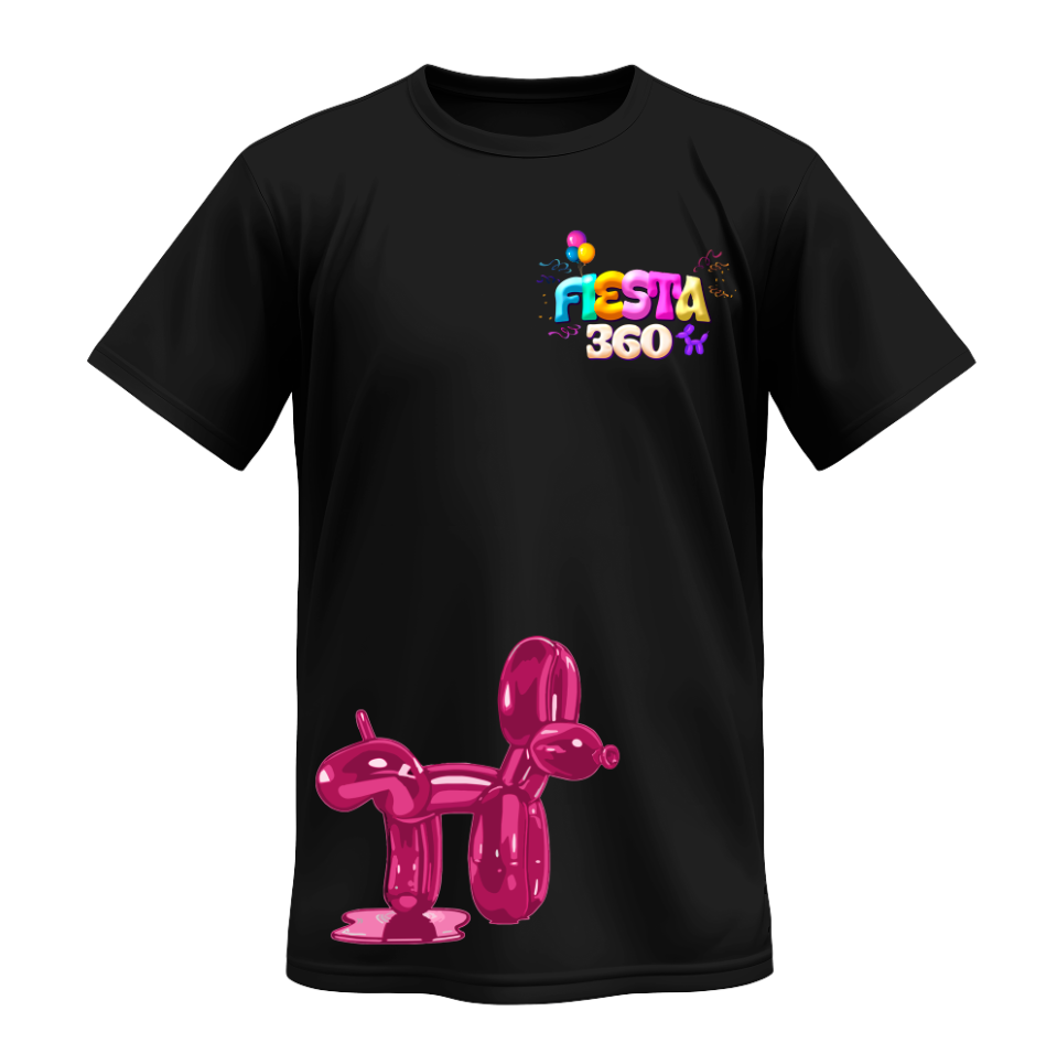 Playera | Negra | Fiesta 360 | Decoraciones y eventos 1