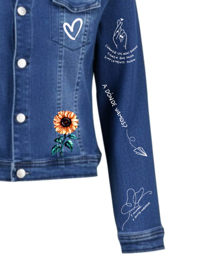 Chaqueta de lona  | Morat | Girasoles | Dama