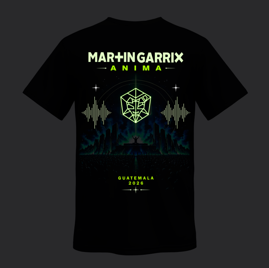 Playera Personalizada |Negro| Fluorescente | Brilla en la obscuridad | Martin Garrix