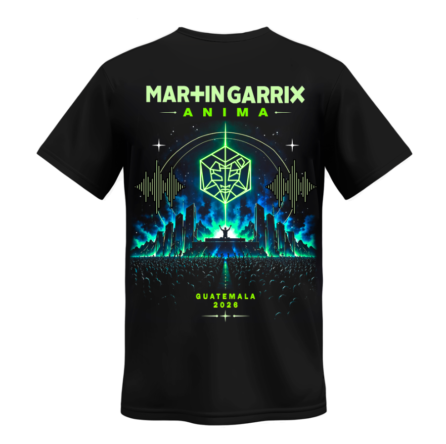 Playera Personalizada |Negro| Fluorescente | Brilla en la obscuridad | Martin Garrix