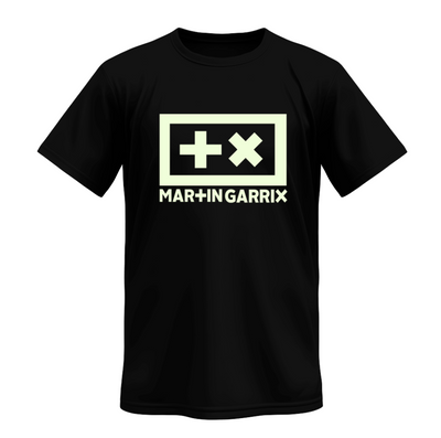 Playera Personalizada | Negro | Fluorescente | Brilla en la obscuridad | Martin Garrix | Replay