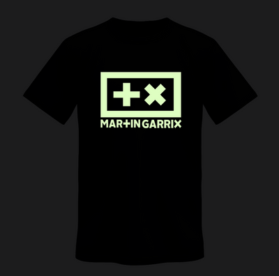 Playera Personalizada | Negro | Fluorescente | Brilla en la obscuridad | Martin Garrix | Replay