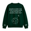 Sudadera | Cuello redondo | Verde Botella | Morat palabras dispersas