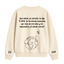 Sudadera | Cuello redondo | Color Crema| Morat palabras dispersas