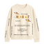 Sudadera | Cuello redondo | Color Crema| Morat palabras dispersas
