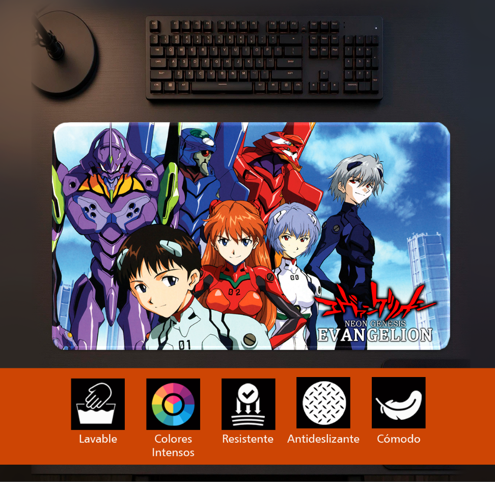 Mouse Pads Gamer | Evengelion | Personajes