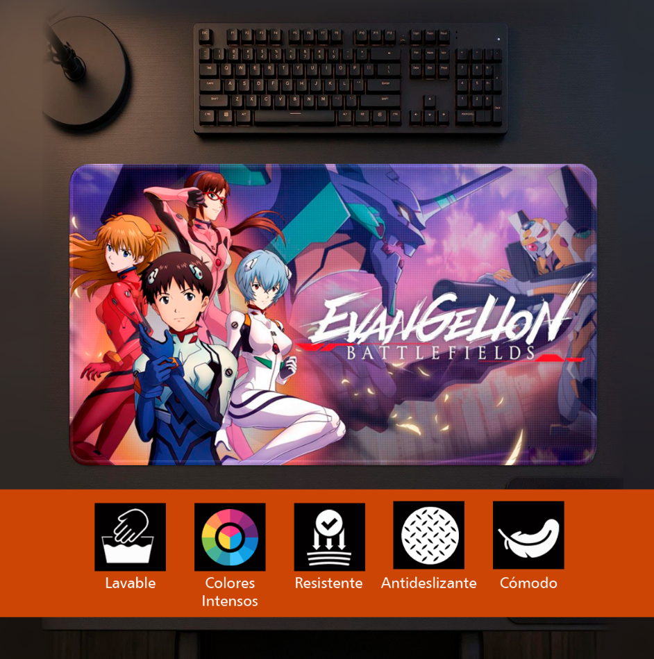 Mouse Pad Gamer | Neon Genesis Evangelion | Battlefields