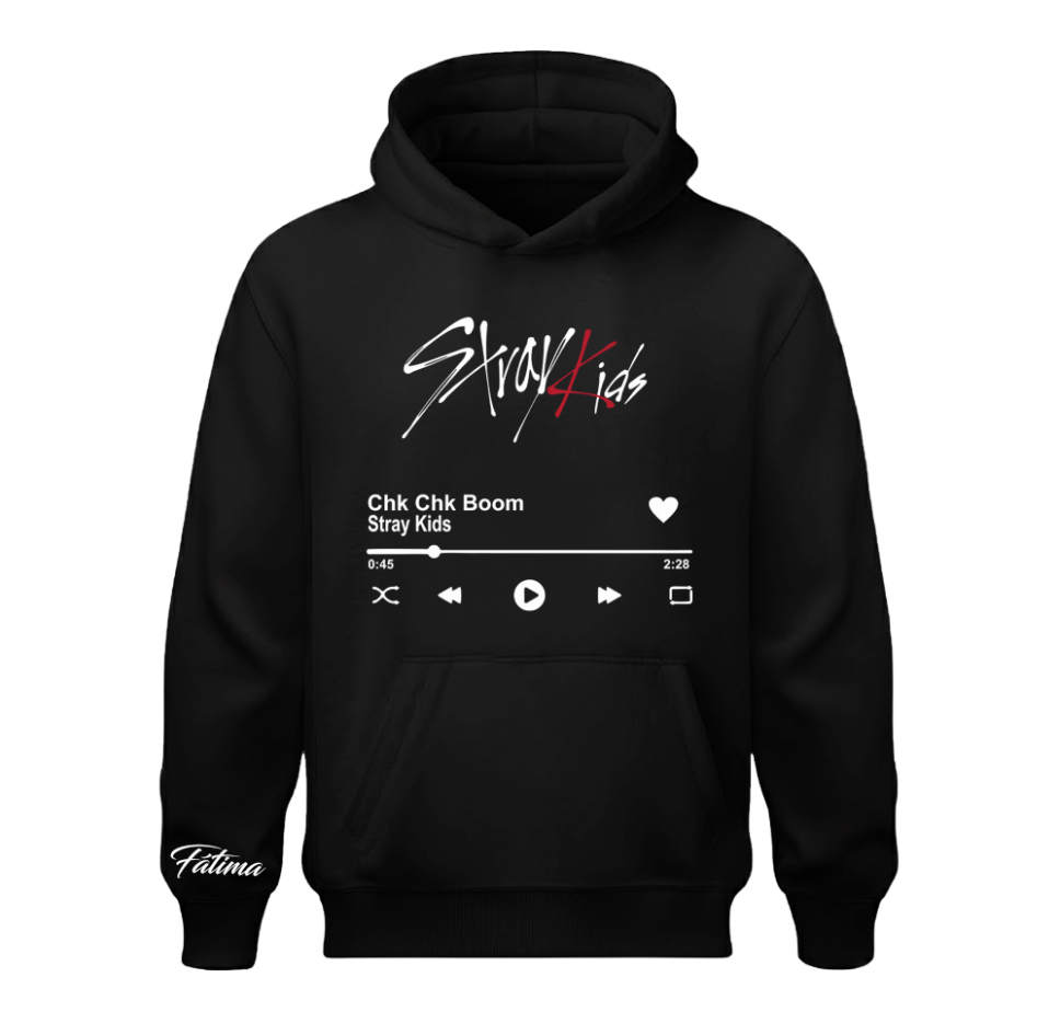 Sudadera personalizada| Negra| Stray Kids