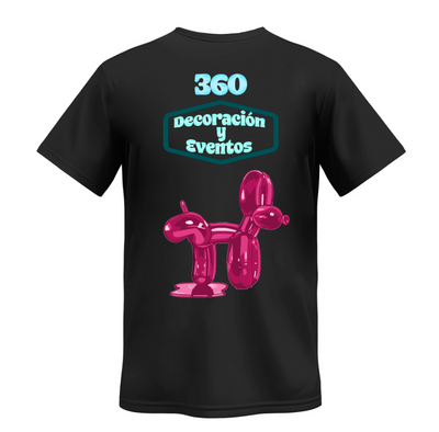 Playera | Negra | Fiesta 360 | Decoraciones y eventos 2