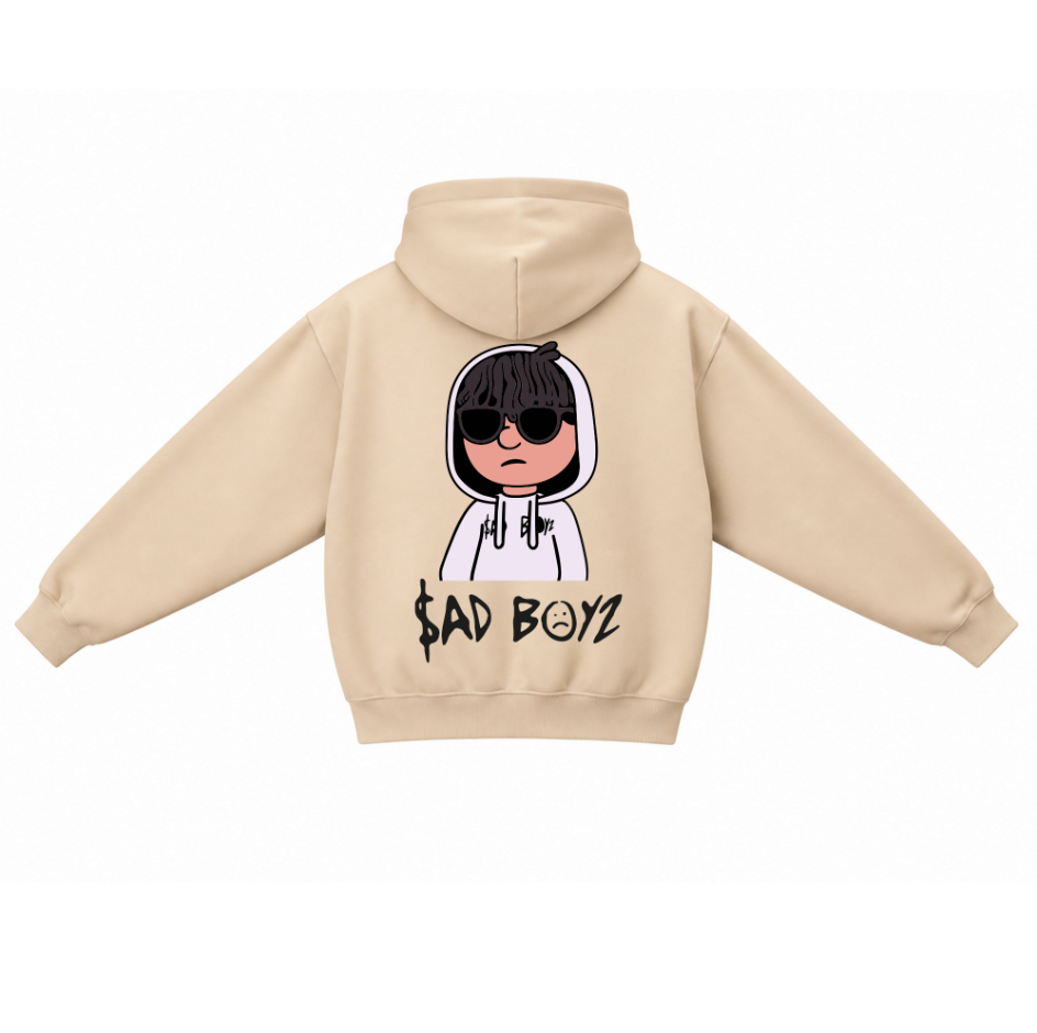 Sudadera | Beige | Junior H | Sad Boyz | Collage | MUSICA <3