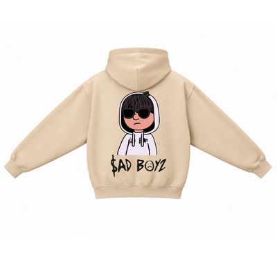 Sudadera | Beige | Junior H | Sad Boyz | Collage | MUSICA <3