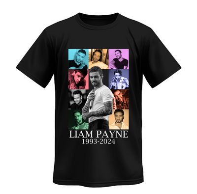 Playera personalizada | Negro | One Direction | Liam Payne