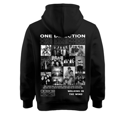Sudadera | Negra | One Direction | Collage