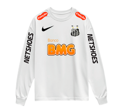 Sudadero | Cuello Redondo | Blanco | Neymar | Santos FC