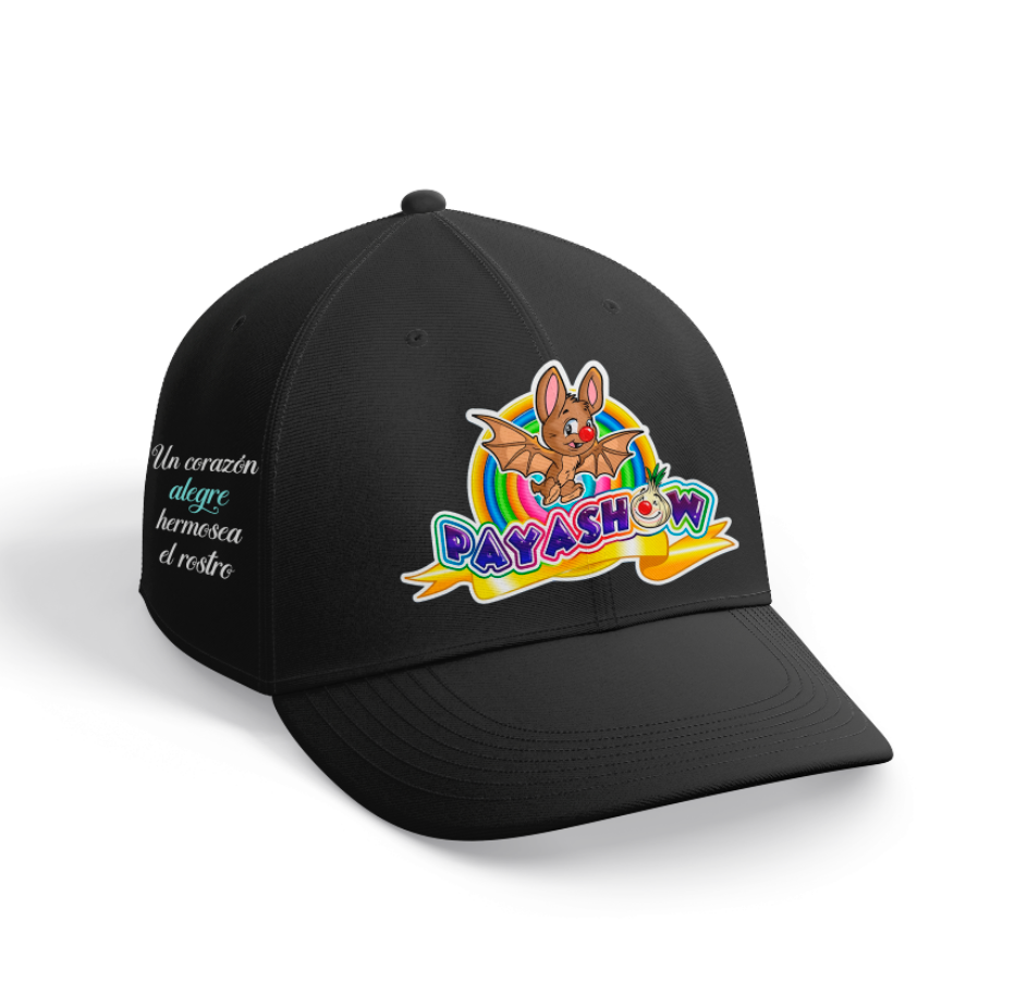 Gorra Personalizada | Negra | Payashow | Lechuga y Chupetin